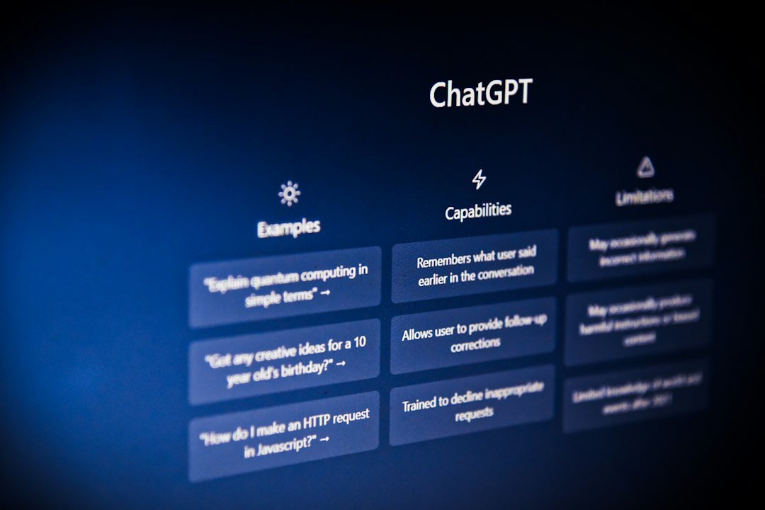 ChatGPT interface and AI citation visibility concept